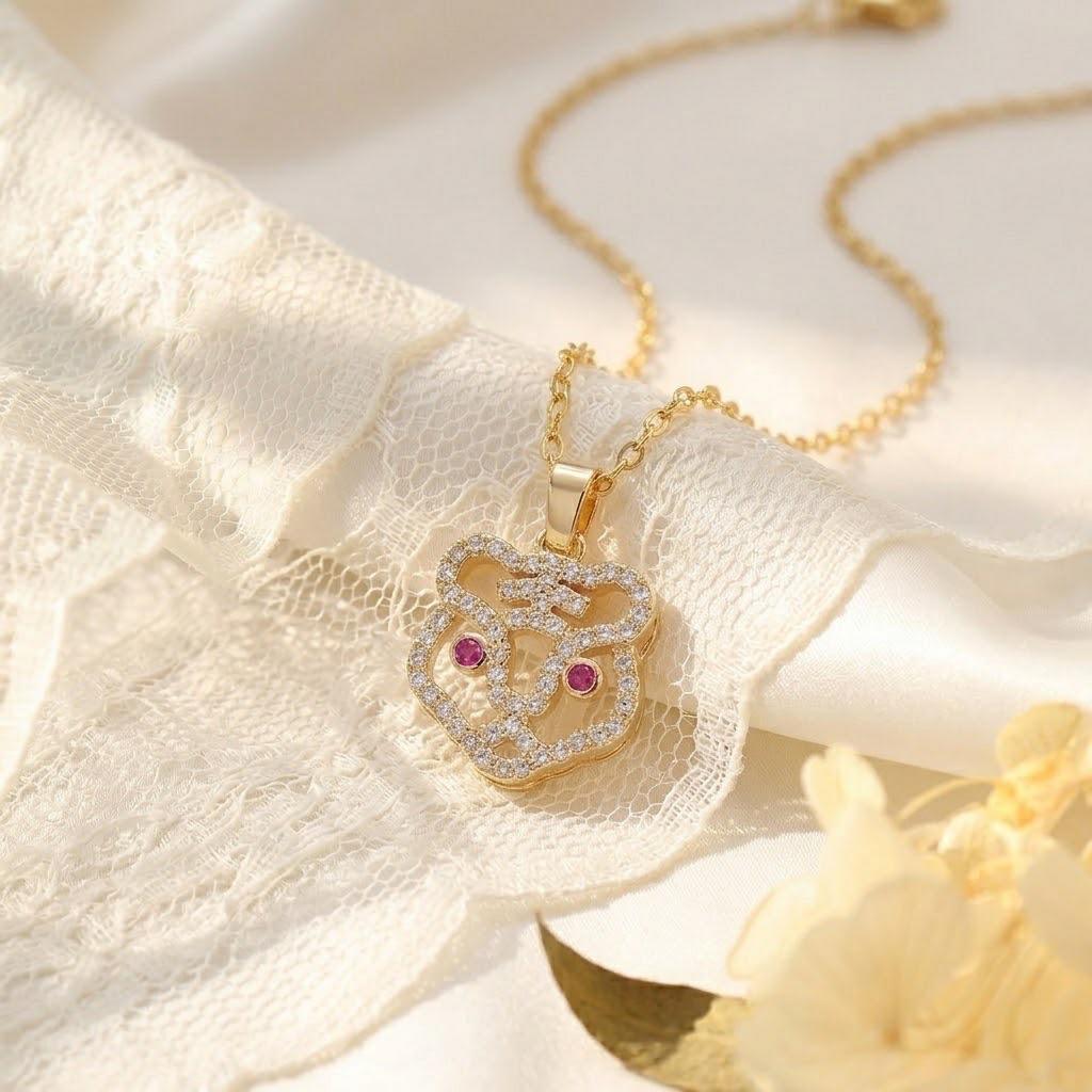 European-American Style Titanium Steel Diamond Necklace: Versatile, Fashionable, High-End Accessories for Women