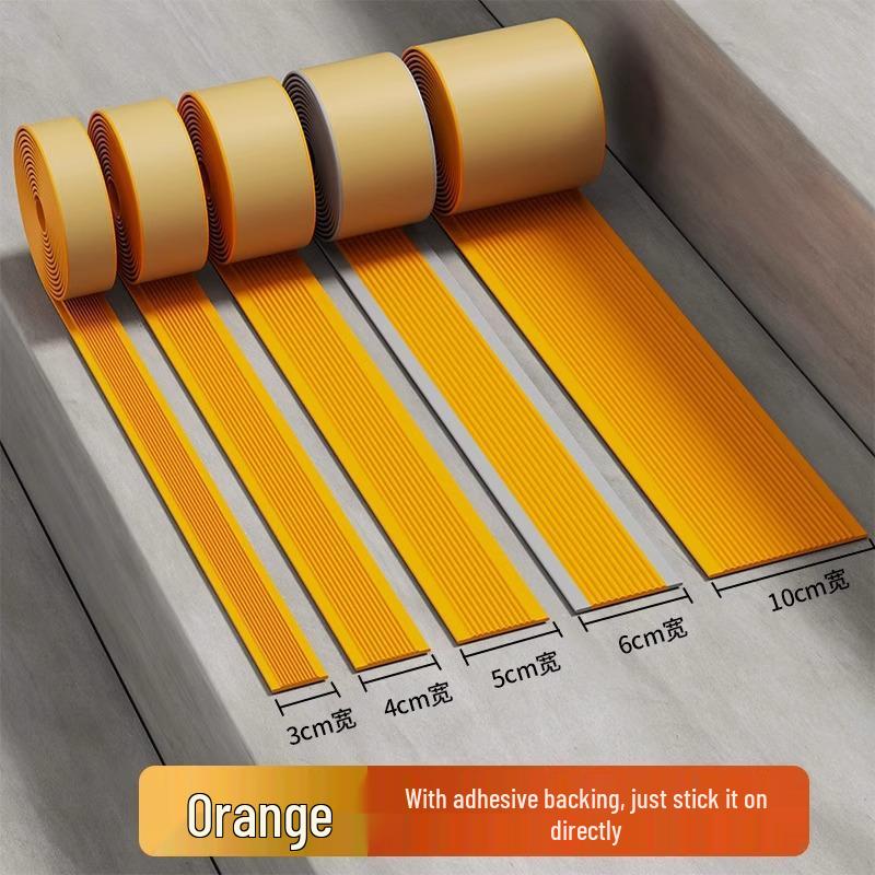 

Self-Adhesive Anti-Slip Stair Tread Strips - Wear-Resistant, Frosted Rubber for Tile Floors
