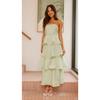 Summer European and American New Women's Clothing Sexy Fashion Tube Top Backless Cake Dress Women