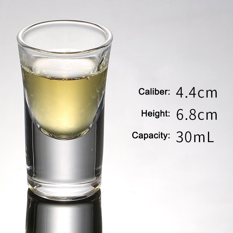 1pcs Glass Bullet Shot Cup Baijiu Wine Cup Chineses Style Drinkware for Whiskey Glass Spirits Japanese Sake Korean Soju Brandy
