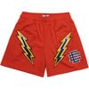 Eric Emanuel EE Herren Mesh Fitnessshorts Atmungsaktiv Jogging Training Lässige Sportbekleidung