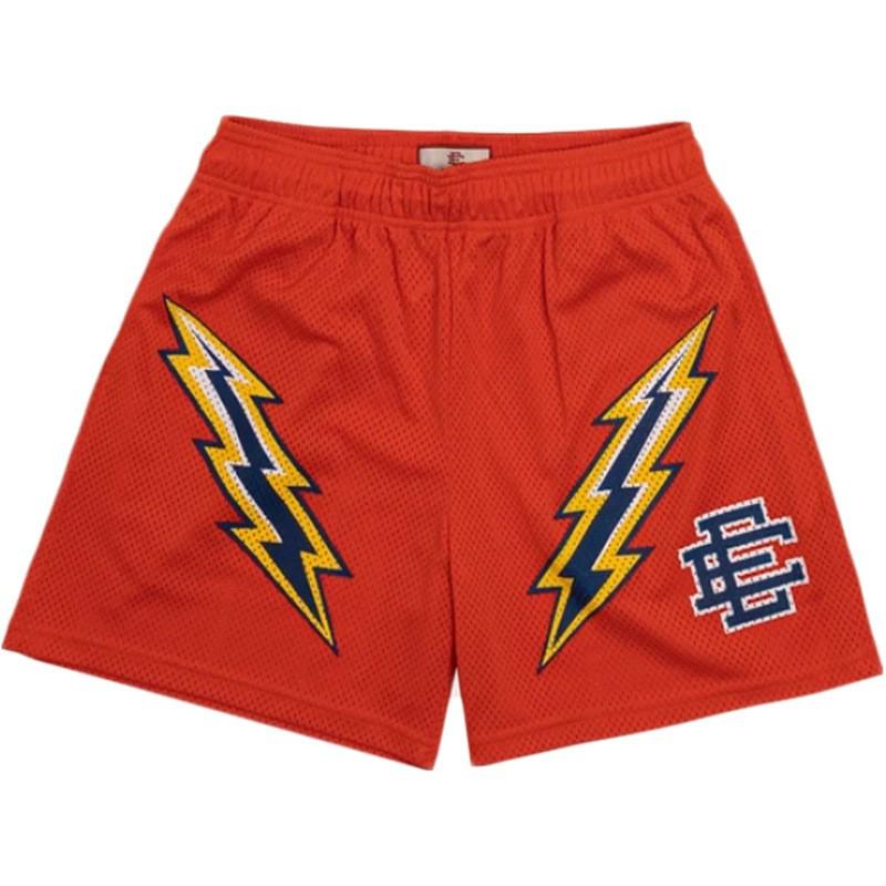 Eric Emanuel EE Herren Mesh Fitnessshorts Atmungsaktiv Jogging Training Lässige Sportbekleidung
