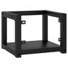 vidaXL Badezimmer Wand-Waschtischgestell Schwarz 40x38x31 cm Eisen