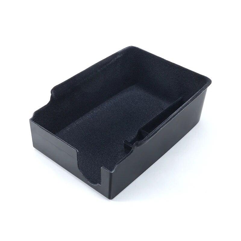 Car Central Armrest Storage Box For Tesla Model 3 / Y  2022 2023 Hidden Box Cup Holder Flocking Organizer Containersr