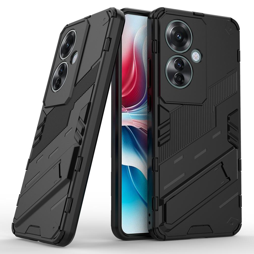 For Oppo Reno11 F 5G Kickstand Case PC+TPU Shockproof Hybrid Phone Cover