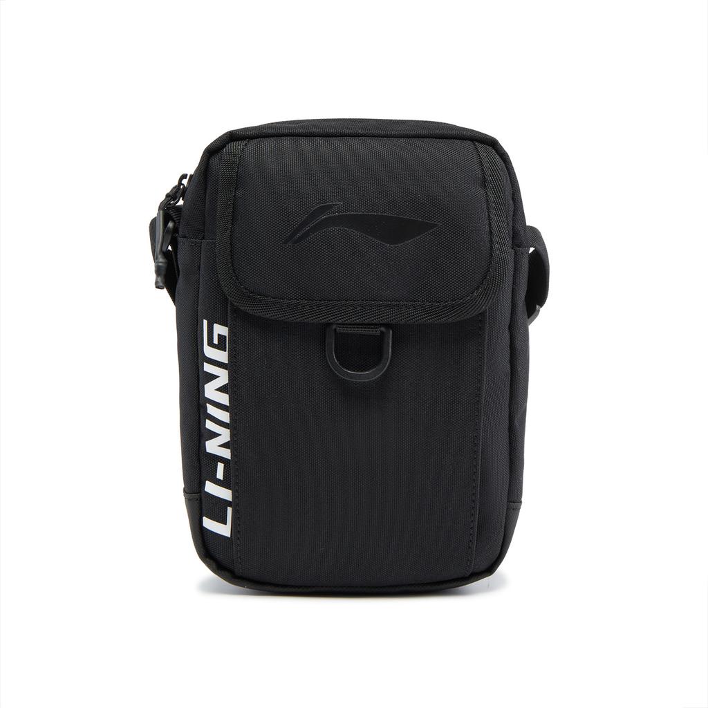 New LiNing Fitness Series Polyester Crossbody Bag, Shoulder Bag Unisex Black ABDV097-1