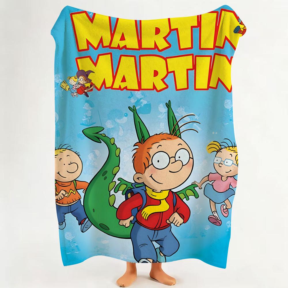 

Cartoon MMartin MMorning Throw Flannel Throw Blanket Suitable for Sofa Living Room Bedroom 75cmx90cm