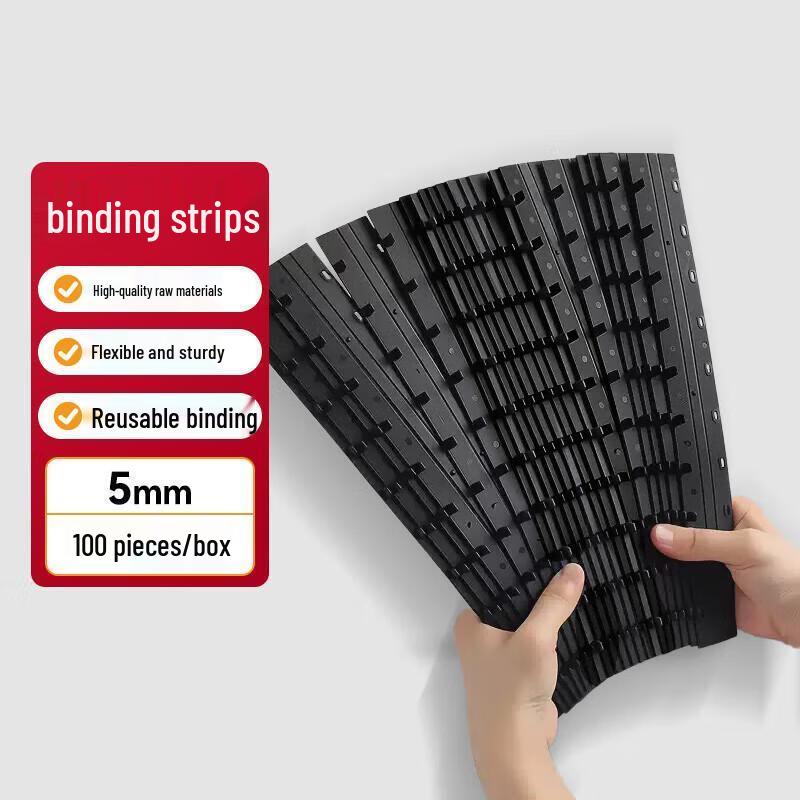SEE KEAN 10-Hole A4 Plastic Binding Strips