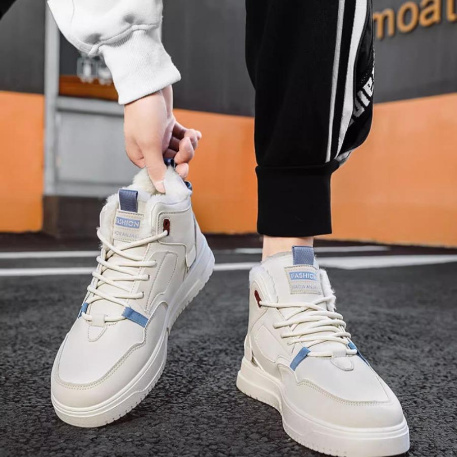 High-top Men's Shoes Casual Sports Board Shoes Padded and Thickened Warm Cotton Shoes