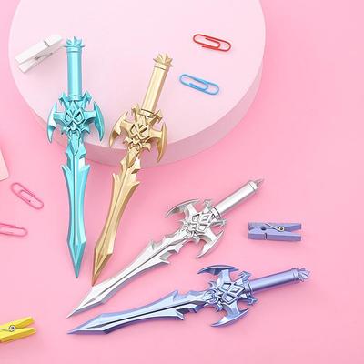 Anime Sword Pen - Creative Stationery Gel Pen In Cute Weapon Shape for Students and Office Use