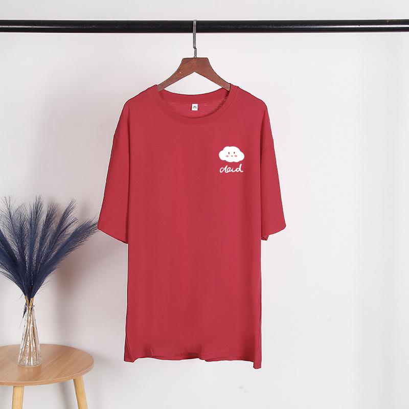 TWINFLAMES Women Summer T-Shirt Short Sleeve Cotton Casual Woman Clothes Spring/Autumn O-Neck Female Tees