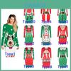 Elegant Womens Knitted Christmas Elf Costume Jumper Dress With Sexy Tight Fit