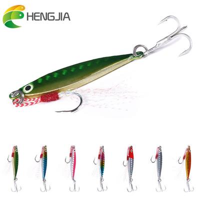 HENGJIA Wobbler Angeln Blei Köder Harten Köder 20g Jigging Löffel Tackle 6 Farben