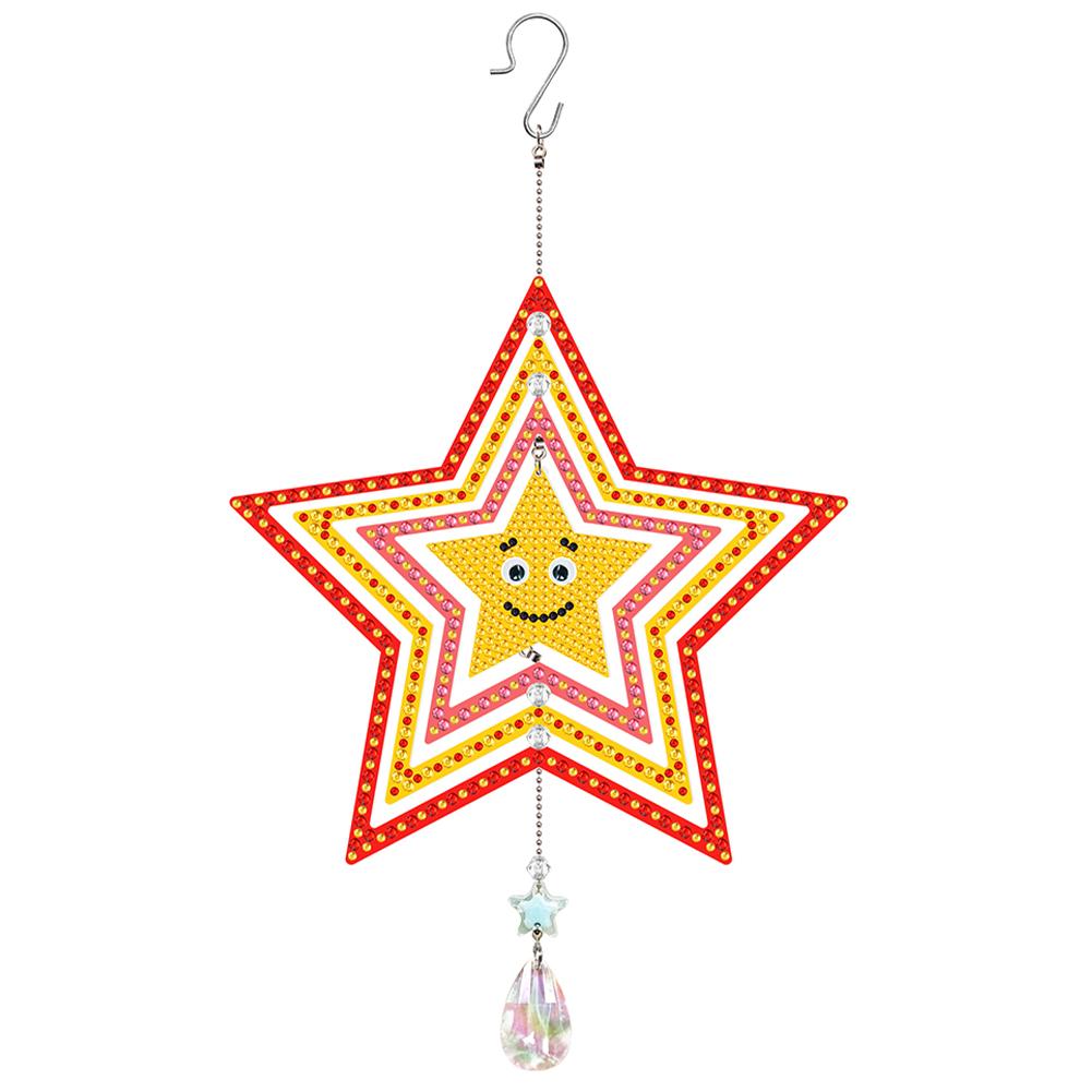 Sonnfänger Diamantmalerei Hängende Dekoration Schmetterling Diamantzeichnung Hängendes Ornament Smiley Schneemänner Weihnachten Heimfenster Dekoration