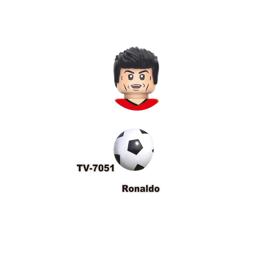 TV6506 TV6507 Action Toy Figures Football Players Assemble Bricks Building Blocks Gifts For Children Kids Small Dolls