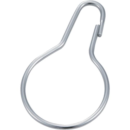 

TRUSCO Curtain Hooks, Stainless Steel, #20, Pack of 6, TCH-20