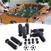 8 Pieces Foosball Handle Grips with 2 Small Footballs Practical Portable Accessories Parts Kids Replaceable with 8 End Plug