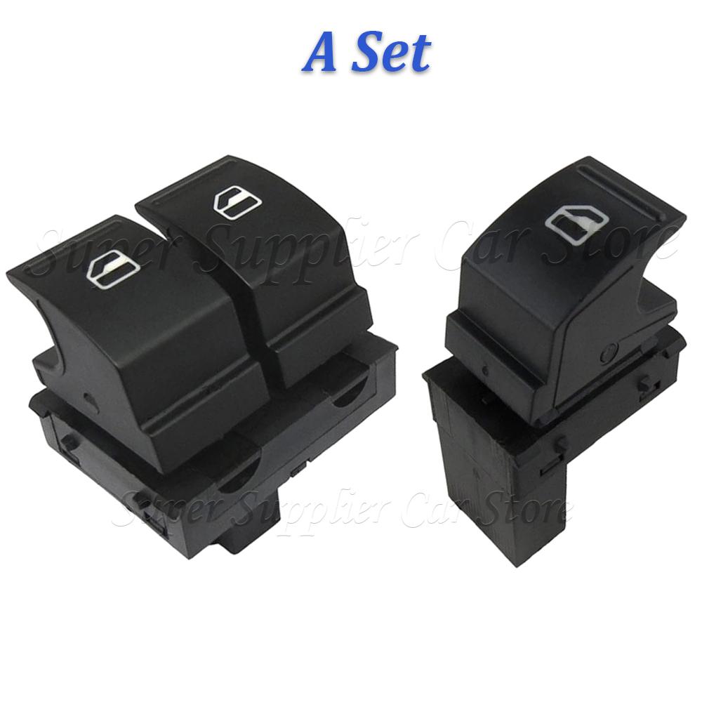 New 1PC Car Window Switch For VW Caddy 2K Jetta EOS Golf MK5 MK6 Passat B6 Polo 6R Touran SEAT 1F0959855 1K3959857A Switches4