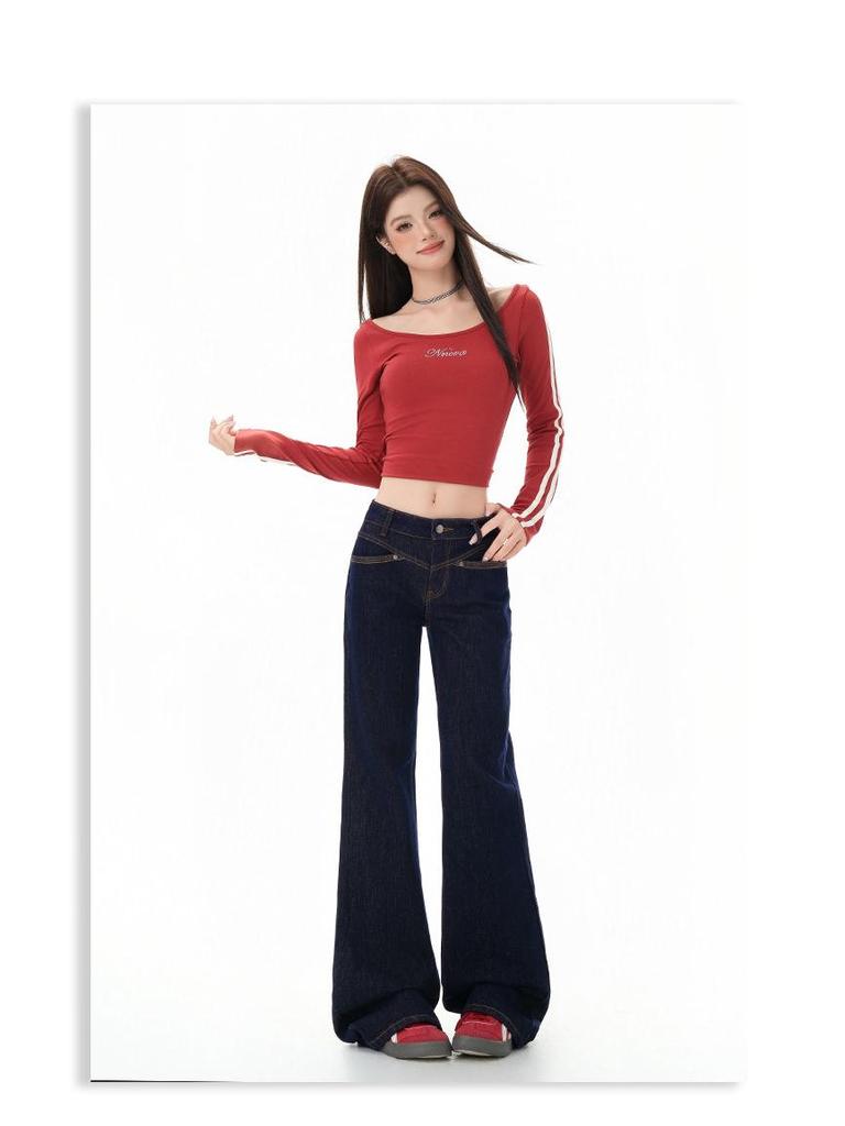 Women's Low Waist Micro Flare Jeans - Autumn 2025 Spicy Girl Collection