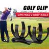 Golf Ball Holder Belt Clip Golf Ball Holder Belt With Clamp Rotatable Games Organizer Accessories For Travel Play Outdoor
