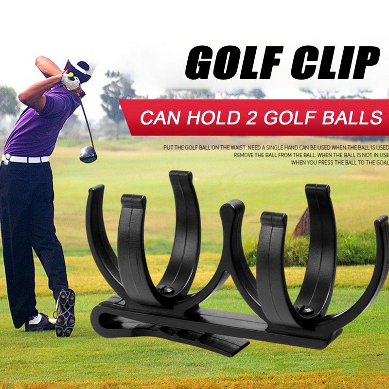 Golf Ball Holder Belt Clip Golf Ball Holder Belt With Clamp Rotatable Games Organizer Accessories For Travel Play Outdoor