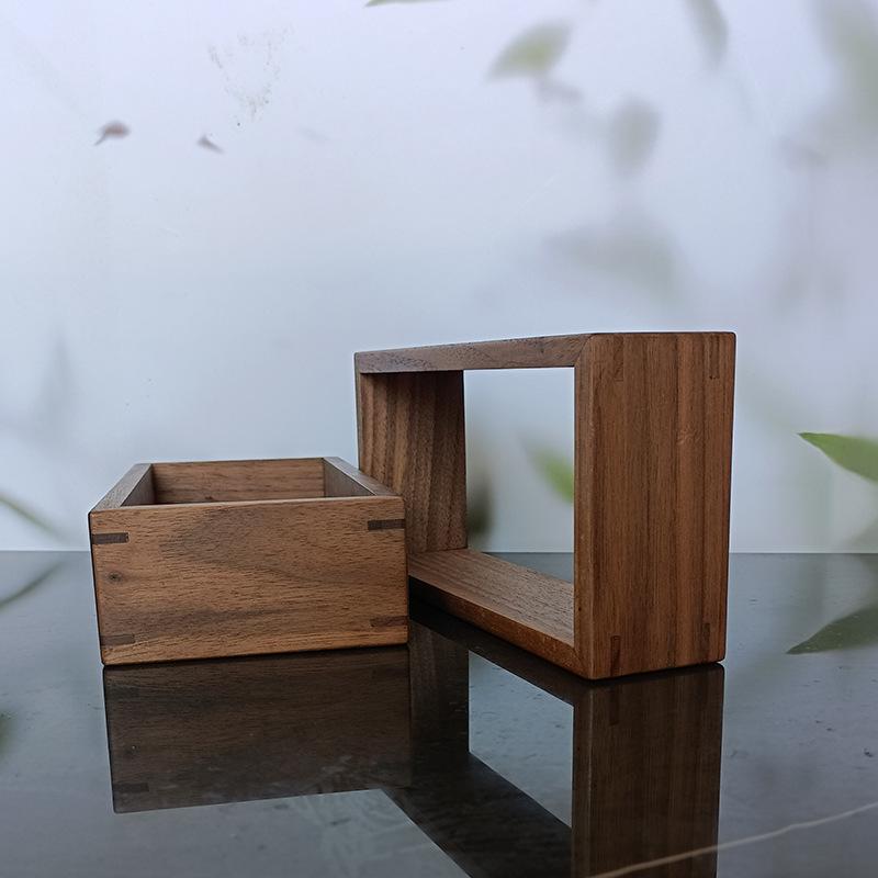 Solid Wood Monitor Riser & Desk Organizer