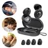 Reusable Silicone Snore Blocker Ear Plug W/ 10 Eartips Anti-Noise Motorcycle Earplugs for Sleeping Noise Sensitivity & Flights