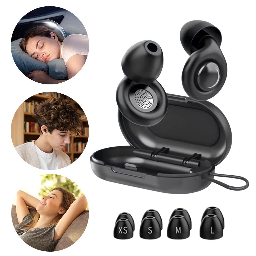 Reusable Silicone Snore Blocker Ear Plug W/ 10 Eartips Anti-Noise Motorcycle Earplugs for Sleeping Noise Sensitivity & Flights