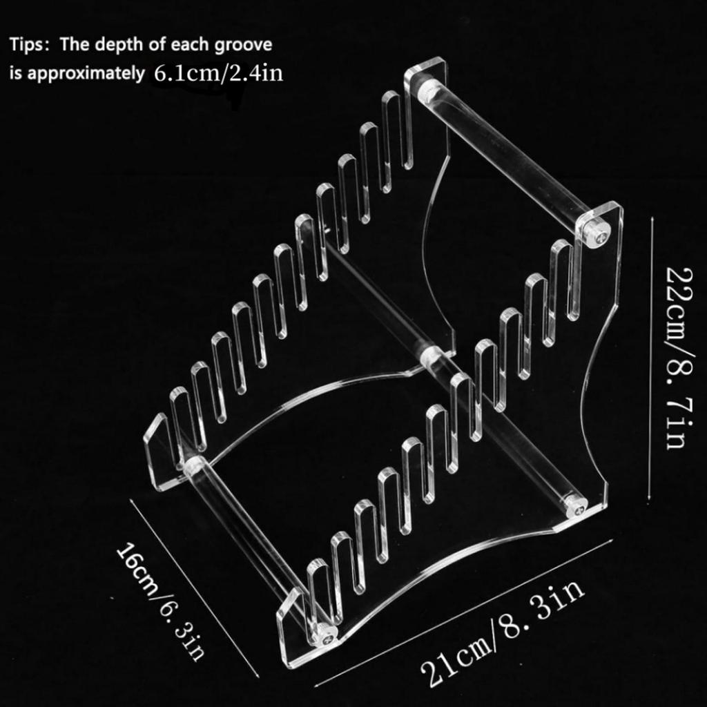 Modern Acrylic Record Holder for Vinyl Records - Stylish and Sturdy Organizer Music Lovers