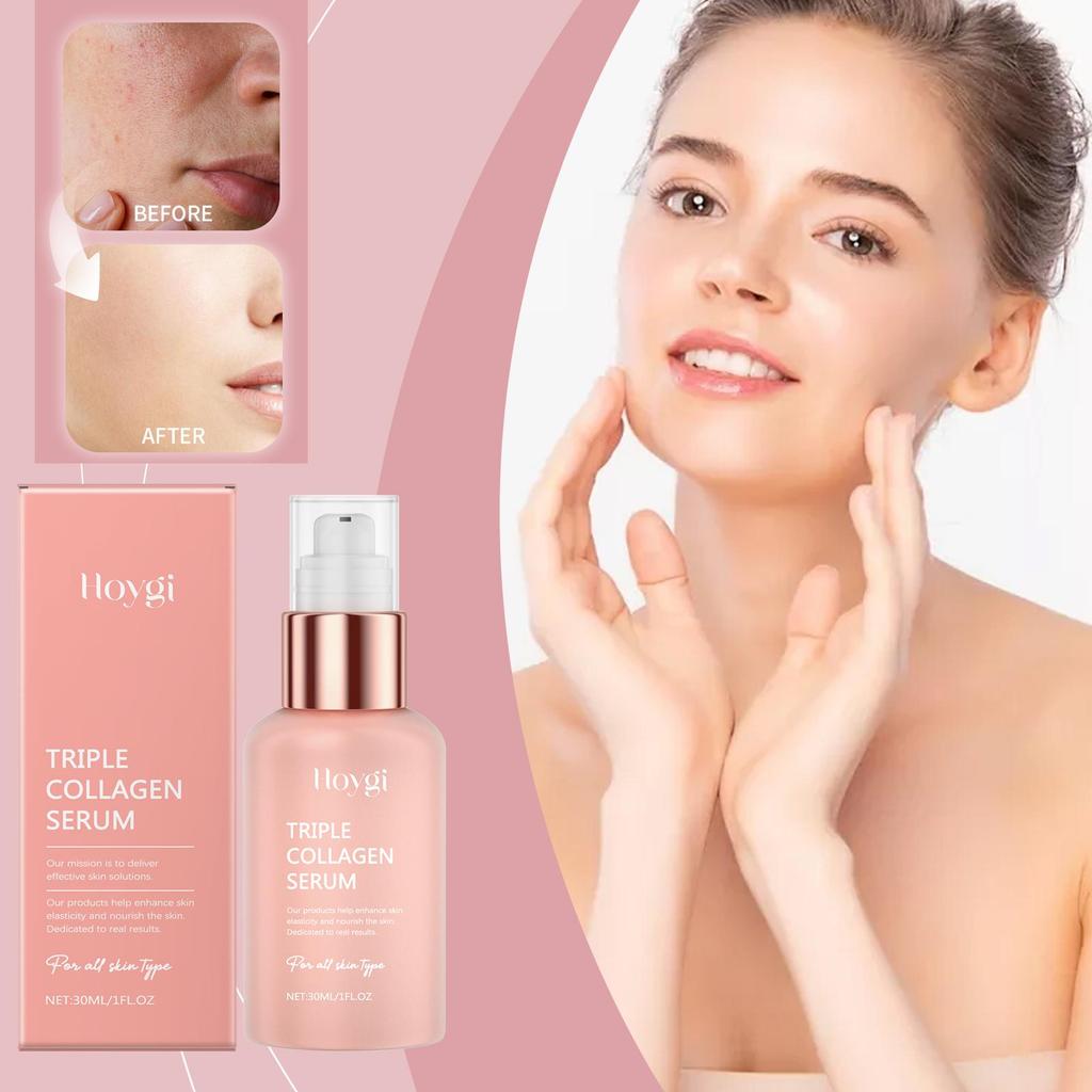 HOYGI Collagen Face Serum Increase Elasticity Lifting Firming Brightening Fade Fine Line Repair Skin Barrier Smoothing Skin Care