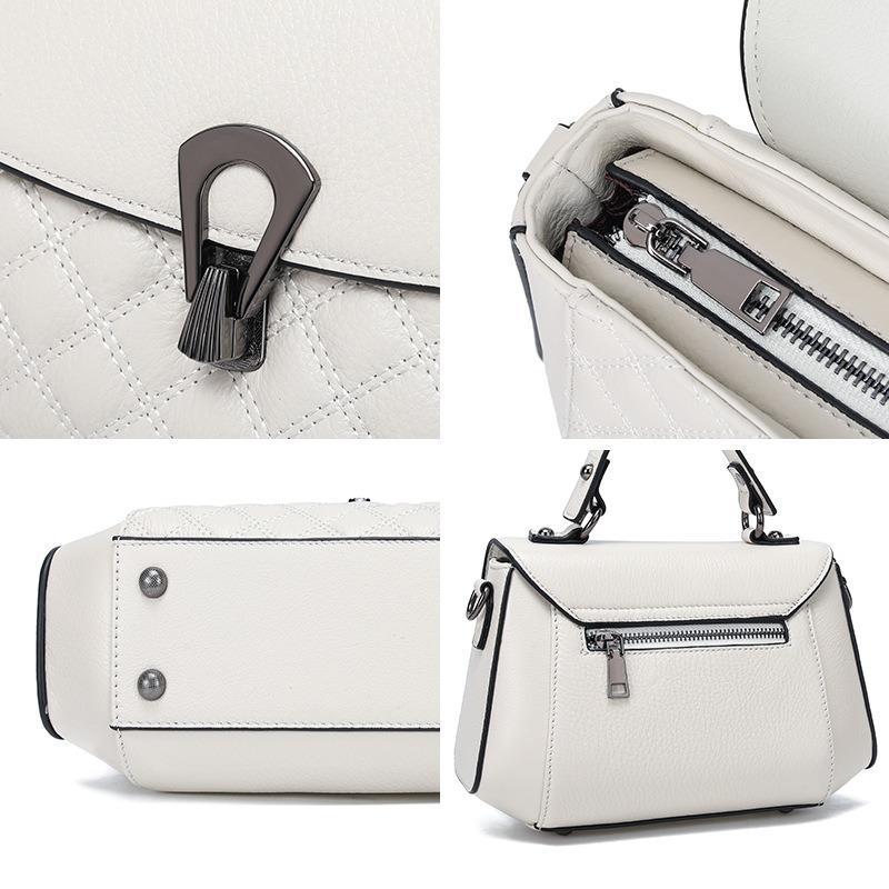 Leather Bag Women's Niche First-layer Cowhide Shoulder Bag New Light Luxury Fashion Handbag Versatile Messenger Bag