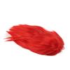 Parrucca Rossa da Uomo Parrucca Taglio Lupo Pezzi di Capelli Corti Lisci per Festival Cosplay Spettacolo
