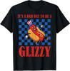 Hotdog Bad Day To Be Glizzy Funny 4th Of July Funny Unisex T-Shirt