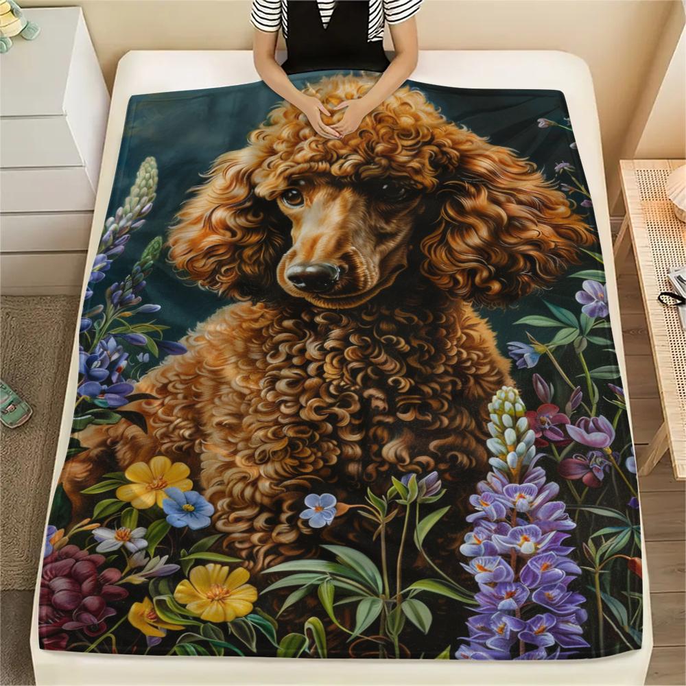 

1 шт. Фланелевое одеяло с мультяшным принтом, Высококачественное, Удобное для всех сезонов, Домашний декор, Тепло и комфорт, Идеально для рождественского подарка на день рождения 80cm x 120cm