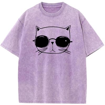 Men Women Casual Fashion Oversized T-shirt Men Casual Cotton Short Sleeve T-shirts 90s Vintage Unisex Washed Old T-shirt