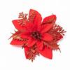 14cm Glitzer Künstliche Weihnachtsblumen Weihnachtsbaumschmuck Frohe Weihnachten Dekorationen für Zuhause Neujahrsgeschenk