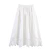2026 European-American Temperament Embroidered Lace Patchwork Skirt