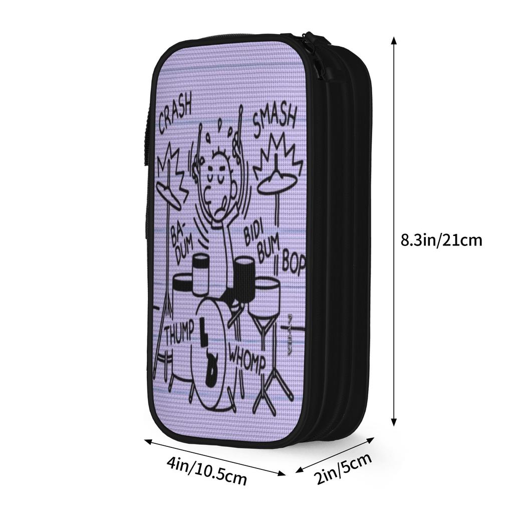 Large Pencil Pouch Diary Of A Wimpy Merch Double Layer Pencil Case Stationery Girl Makeup Bags Amazing Gift