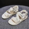 2026 Summer Shoes Women Flat Sandals Non-slip Fashion Brand Ladies Sandals Holiday Black White Shoes