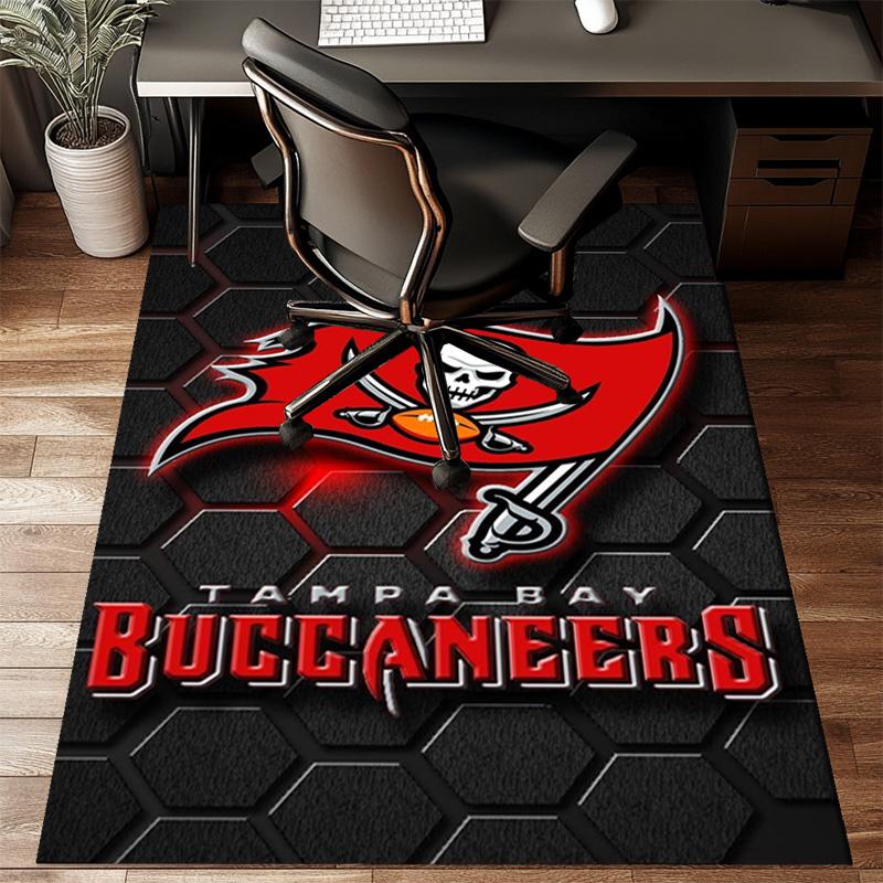 Buccaneers Team Spirit Rug Game Carpet, Floor Mat for Bedroom Living Room Entryway Rug, Home Decor Idea Gift for Christmas Birthday