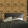 Golden Leather Wallpaper Gold, Ochre, Black and Cream 50x1000
