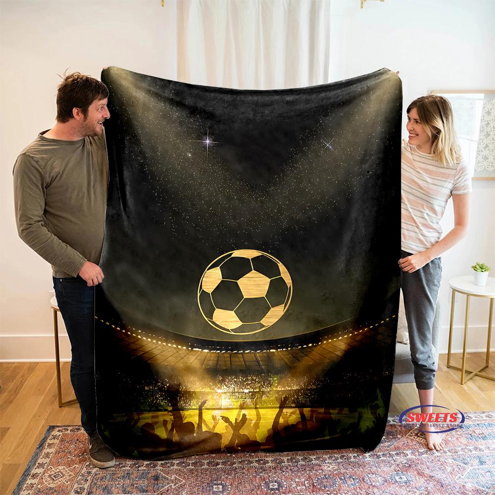 3D New Arrive Football Sports Theme Flannel Blanket for Bed Bedroom Sofa Picnic,Throw Blanket for Cover Outdoor Leisure Trip Nap