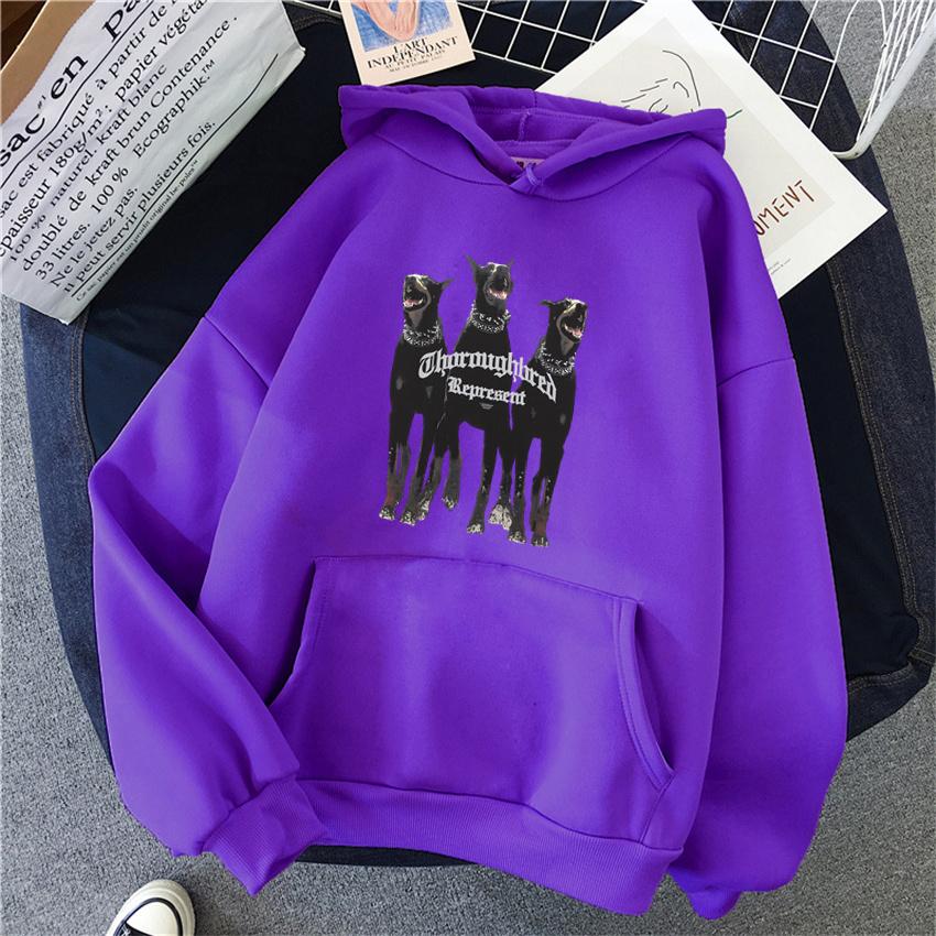 Rottweiler Dobermann Hip Hop Damen Hoodies Fleece Herbst Damen Lässiger Pullover Harajuku Streetwear Männlicher Hoody Kleidung Unisex