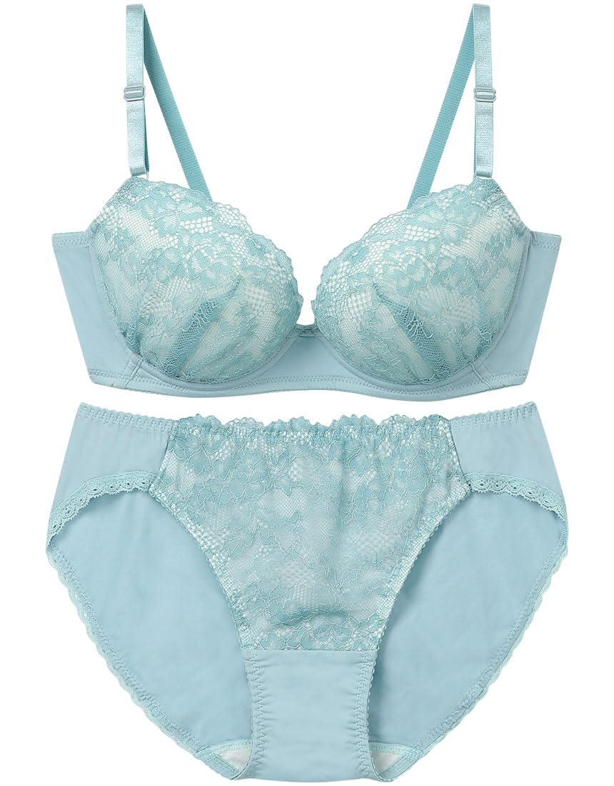 

Unnanacool Bra and Panty Natural Rounded Bust Silhouette Panty Top and Bottom Set JB1200 SX C65 Set, Comfort, [Bra & Set]