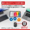 Buffalo Wireless Fast Horizontal 5 Blue Bluetooth 3 Compatible with BSMBB705BK Mouse, Quiet, Scrolling, Scrolling, Tilt, Buttons, LED, Wireless,