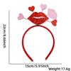 Peach Heart Red Love Heart Feather Headband Hair Hoop Valentines Day Headdress  Party