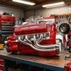 Engine V8 Decorative Item, High-end Model, Office Decoration, Creative Resin Handicraft