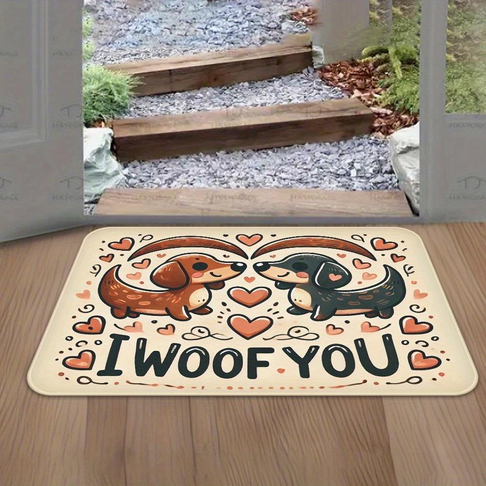 1PC HD Cute Kitten Pattern Door Mats Kitchen Rugs Non-Slip Pop Design Bathroom Rugs Bath Mat Carpet for Home Sink Laundry Decor