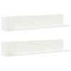VidaXL Wall Shelves 2 Pcs White 100x16.5x16.5 Cm Engineered Wood, Floating Shelf, Hanging Shelf, Wall Shelf 860040