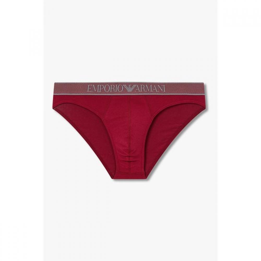 Emporio Armani Мужские Трусы с Вышитым Логотипом на Поясе 0815311006